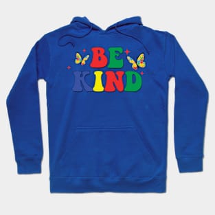 Be Kind Autism, Autism Puzzle, Autism Awareness, Blue Ribbon (2 Sided) Hoodie